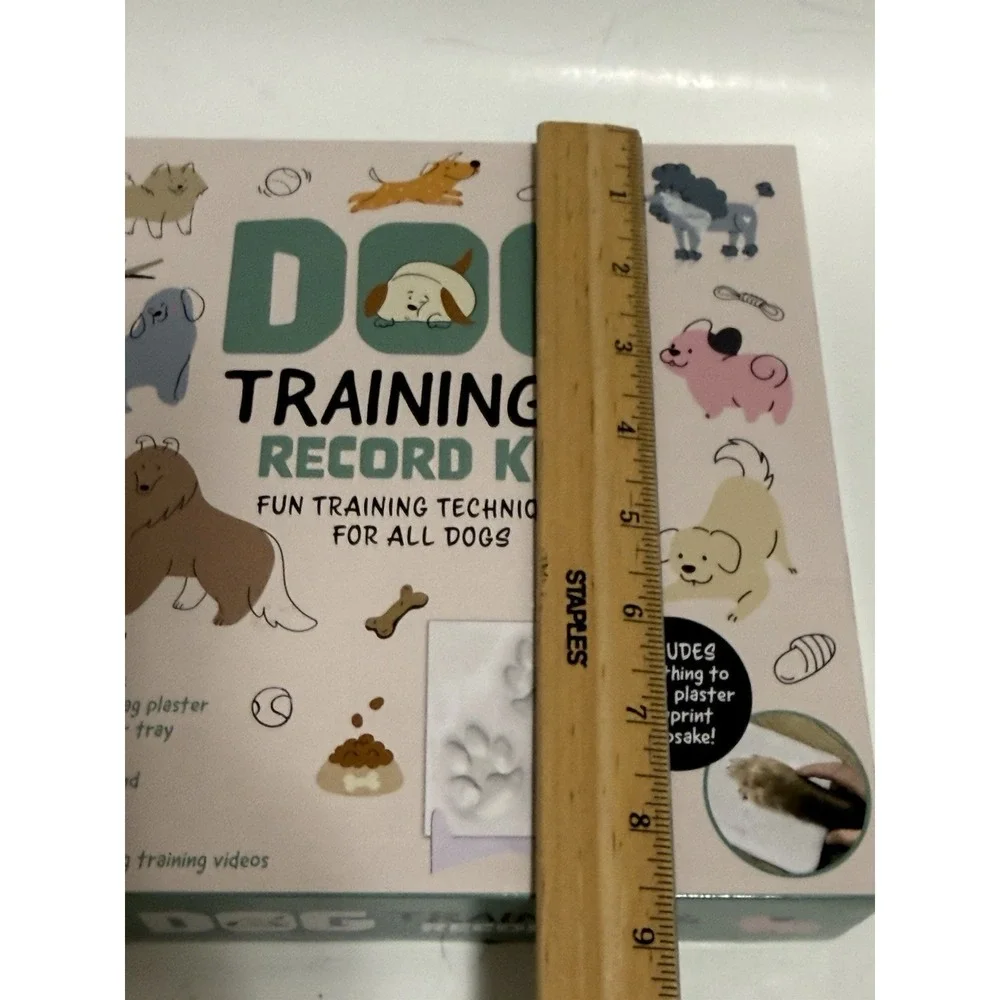Dog Training And Record Kit - Includes Plaster Paw Print Kit - Hinkler